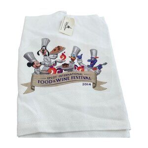 Disney Epcot International Food & Wine Festival 2014 Chef Mickey Figment Towel